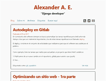 Tablet Screenshot of alexanderae.com